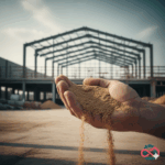 Second hands yellow sand