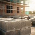 Second hands concrete block